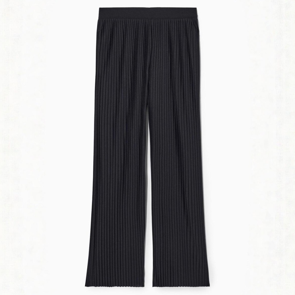 COS Black Pleated Pants